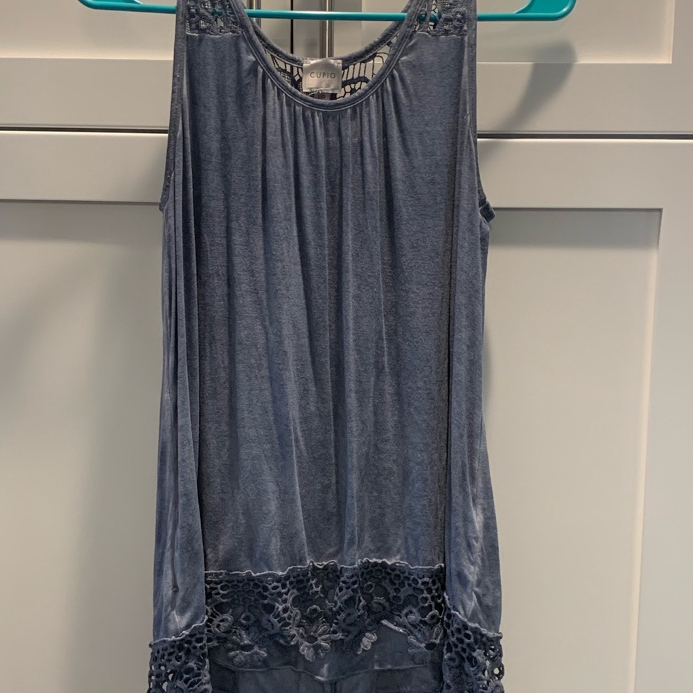 Blue Sleeveless shirt